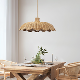 Fitting LED | Natural Woven LED Pendant Light Boho Hanging Ceiling Lamp