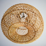 Fitting LED | Natural Woven Rattan LED Pendant Light Boho Hanging Ceiling Lamp