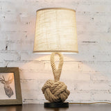 Fitting LED | Nautical Rope Table Lamp Rustic Coastal Bedside Light