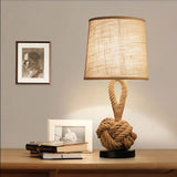 Fitting LED | Nautical Rope Table Lamp Rustic Coastal Bedside Light
