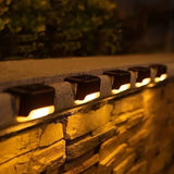 Fitting LED | Solar LED Fence Light Waterproof Outdoor Wall & Deck Lamp