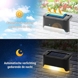 Fitting LED | Solar LED Fence Light Waterproof Outdoor Wall & Deck Lamp