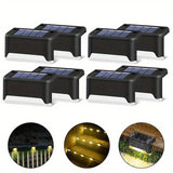 Fitting LED | Solar LED Fence Light Waterproof Outdoor Wall & Deck Lamp