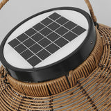 Fitting LED | Solar Rattan LED Lantern Waterproof Outdoor Garden Table Lamp