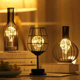 Fitting LED | Vintage Cage LED Table Lamp Decorative Ambient Desk Light