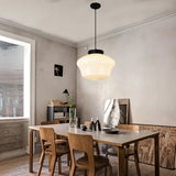 Fitting LED | Vintage Opal Glass Pendant Light for Elegant Ambient Lighting