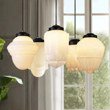 Fitting LED | Vintage Opal Glass Pendant Light for Elegant Ambient Lighting