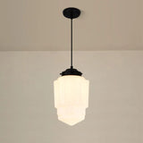 Fitting LED | Vintage Opal Glass Pendant Light for Elegant Ambient Lighting