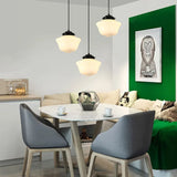 Fitting LED | Vintage Opal Glass Pendant Light for Elegant Ambient Lighting