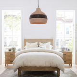 Fitting LED | Woven Rattan LED Pendant Light Boho Hanging Ceiling Lamp
