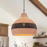 Fitting LED | Woven Rattan LED Pendant Light Boho Hanging Ceiling Lamp